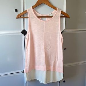 J. Crew Light Pink Knit Tank Top